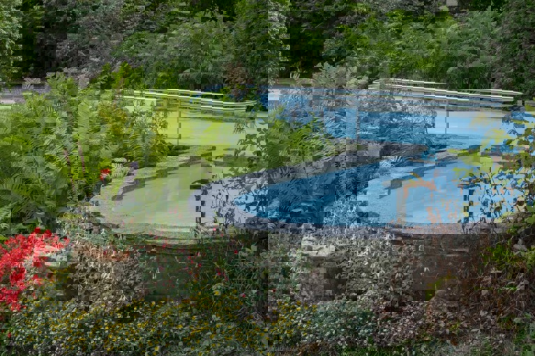 Kurpark der Rehaklinik Dussnang im Rahmen des Kneipp-Aufenthalts