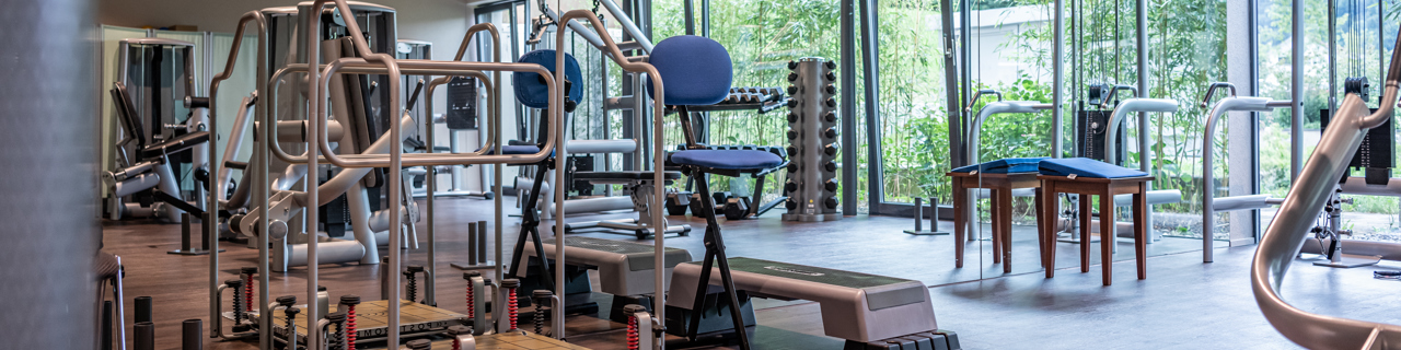 Fitnessraum an der Rehaklinik Dussnang